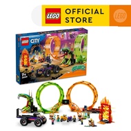 LEGO City 60339 Double Loop Stunt Arena Building Kit (598 Pieces)Building BlocksKids Toy