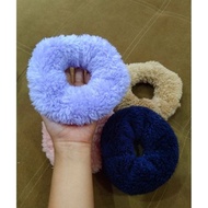Dozens of Soft Fur Donut Women's Hair Ties Dozens of Jumbo Hair Buns Dozens of Donut Hair Buns Scrun