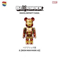 HAPPY KUJI 一番賞 鋼鐵人 MK42 Be@rBrick 100％ 庫柏力克熊 MARVEL 400%