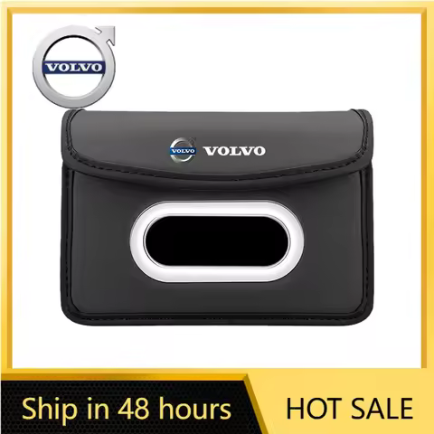 2026 Hot Volvo Volvo XC90 XC60 V50 S60 V70 V60 V40 S90 Olestar AWD XC40 S80 Car Tissue Box 1Pc Leath