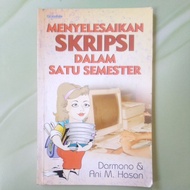 Book Solve thesis in One Semester - Darmono & Ani M. Hasan Hasan