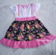 Dress ananda brokat Dress anak cewek 2 3 tahun gaun anak motif bunga baju anak perempuan cewek