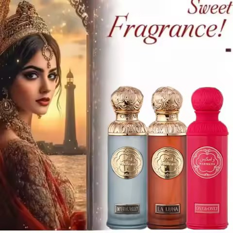 Arab Brand Men's Perfume Floral Fruity Wood Bergamot Ebony Musk Milk Fragrance Lasting Unisex Charmi