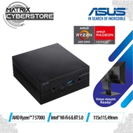 ASUS  PN51-E1-B-B7121MD MINI PC BAREBONE AMD Ryzen™ 7 5700U, with AMD Ryzen 5000 series mobile processor and support for quad 4K displays, with up to 64 GB DDR4 RAM, M.2 SSD, WiFi 6, Windows 10 and dual USB 3.2 Gen 2 Type-C