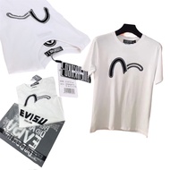 现货 Ready Stock 100% Original Quality Premium 1:1 EVISU Logo Embroidery Fashion Tshirt Men Women
