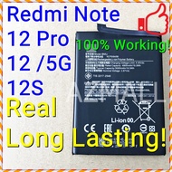 (MI Turbo Charging) NEW ORI Stable Battery for XIAOMI Redmi Note 12 Pro+ 4G 5G 12S /BP4K BP4J BN5J B