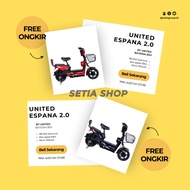 -SETIA SHOP-SEPEDA LISTRIK UNITED ESPANA 2.0 EBIKE 350 WATT BERGARANSI