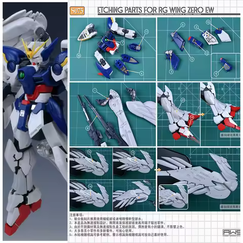 Madworks S75 Detailing Photo Etched Parts & Water Slide Decal for RG 1/144 Wing Zero Model Building 