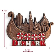 Denmark Refrigerator Magent Boat Souvenir By Country Denmark