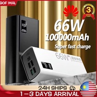 Original powerbank 66W PD 100000mah Portable Powerbank Fast Charging Typec powerbank for huawei xiao