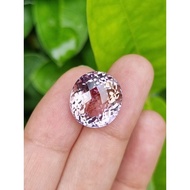 13.77 Carat Ametrine 2-Color Gem Mesh Face Beautiful Full Light 1 Piece Per Tablet
