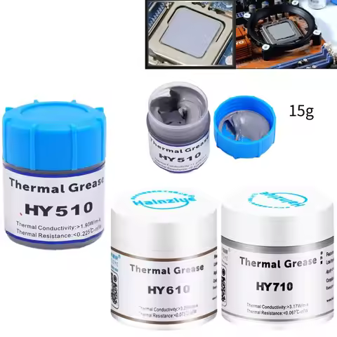 15g HY510 HY610 HY710 Silicone Thermal Paste Heat Transfer Grease Heat Sink CPU GPU Chipset Notebook