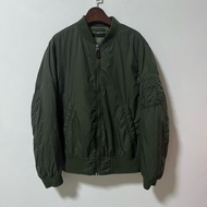 Uniqlo bomber jacket Dark Green M Men's Second Hand Good Condition (9)