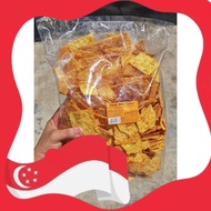 SIGNATURE DELIGHT Tapioca Opak Big Square Curry 1kg / Kerepek Opak Ubi Kari Besar 1kg / 咖喱大四方 1kg