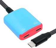 USB-C Type-C 1-to-2 VR AR Glass OTG 8K Video USB-C Female 100W PD Power Cable for NS Handheld Consol