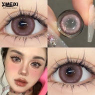 Yimexi 2pcs Big Eye Contact Lens with Grade 14.5MM Brown Contact Lens Yearly Use Eye Makeup Comforta