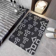 Ins Hahahaha Diatom Mud Foot Mat Quick-Drying Bathroom Doorway Bath Anti-Slip Mat Bathroom Mat Absor