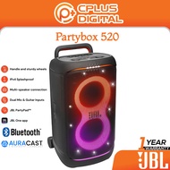 JBL PartyBox 520 - Portable Battery-Powered Party Speaker with AI Sound Boost,Multi-Speaker Connecti