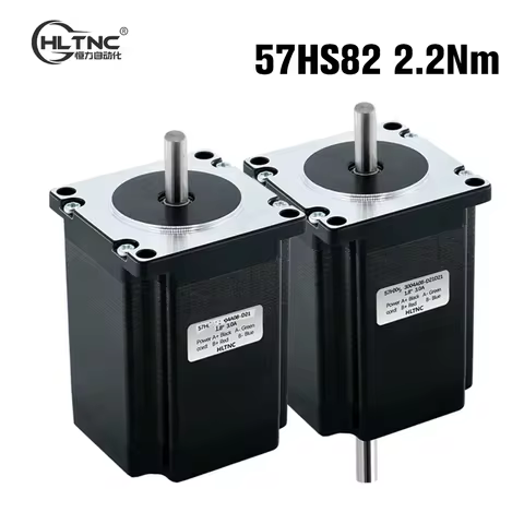 HLTNC 57mm 3a Nema 23 4 wire 2 phase Stepper motor 82mm length 2.2 N.m torque 315Oz-in Nema23 engine