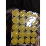Tealight wax candles 100 yellow pieces wholesale and retail clean candles burn 3.5 hours -> 4 hours 