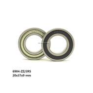 6904 zz 6904 2rs, 20x37x9 mm, 6904zz, 69042rs, 69042z, High Quality Bearing Steel, Double Sealed, Du