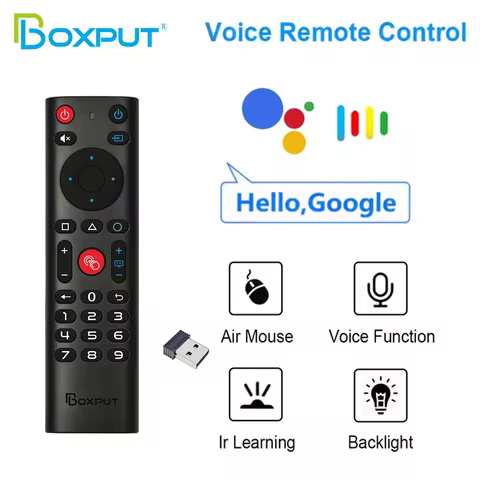 BOXPUT BPR3S Plus BPR2S Plus G10S Air Mouse Voice Remote BT5.0 Dual Wireless Gyro IR Learning Replac
