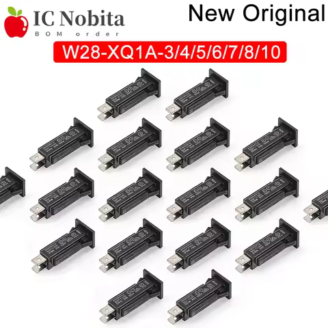 1PCS W28-XQ1A-4 W28-XQ1A-8 W28-XQ1A Import Circuit Breaker Thermal Circuit Protection Switch 4A 8A O