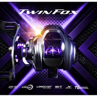 EUPRO TWIN FOX XR BAITCASTING REEL. LEFT HANDLE