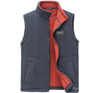 Jaket Bulu Musim Bunga dan Musim Gugur Lelaki Jaket Bulu Polar Jaket Vest Bulu Sukan Luaran Jaket Ro