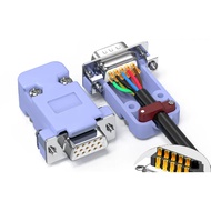 VGA Connector HDB15 Male DB15 Female Computer 3 Row D-SUB15 Pin Plug Servo PLC Communication Interfa