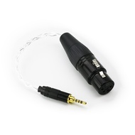 2.5mm Trrs Balanced male to 4-pin XLR Balanced Female headphone Silver Plated Audio Adapter for Aste