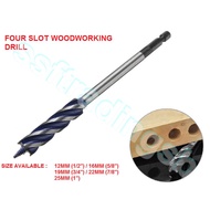 FOUR SLOT WOODWORKING DRILL / 4 SLOT WOOD AUGER BIT