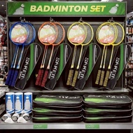 SAKEM Badminton Set 2 Rackets + 3 Balls + 1 Wooden Bag