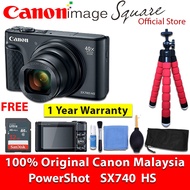 Ready Stock Canon PowerShot SX740 HS Digital Camera-BLACK SX740HS 100% Original Canon Warranty