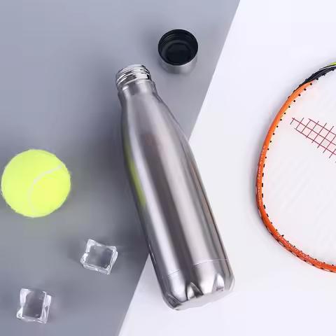 0.35/1 Liter Monolayer Stainless Steel Drinking Cola Drink Cup Leak-proof Kettle Sports Water Bottle