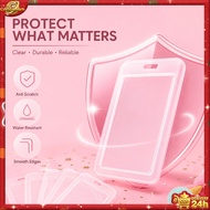 PVC ID Card Protector Holder Case For Credit Bank Card Student Cover