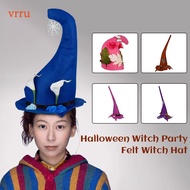 Ribbon Felt Popular Eye-catching 5 Colors Birthday Party Hat Masquerade Ball Halloween Witch Hats Be