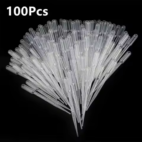 100Pcs/Lot Laboratory Pipette 1ml 3ml 5ml 10ml Plastic Disposable Graduated Container Liquid Dropper