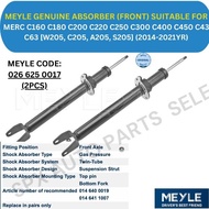 MEYLE GENUINE ABSORBER (FRONT, REAR) FOR MERC C160 C180 C200 C220 C250 C300 C400 C450 C43 C63 [W205,