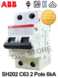 ABB SH202 2 POLE MCB 4.5kA 6kA (40A / 63A)