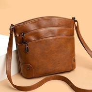 New Style Multi-Layer Bucket Bag Messenger Bag Retro Shoulder Bag Fashionable All-Match Multifunctio