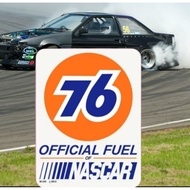 76 official fuel racing stickers nascar stickers