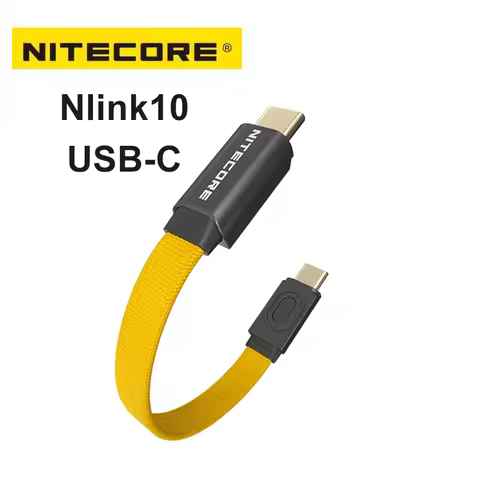 NITECORE NLink10 USB-C 60W Fast Charge Cable 7CM Short Dual Type-C Cable Magnetic Storage for NITECO