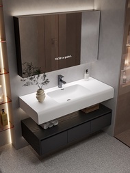 Light Luxury Bathroom Cabinet Simple Bathroom Mirror Cabinet Space Saving Mirror Cabinet Toilet Mirr