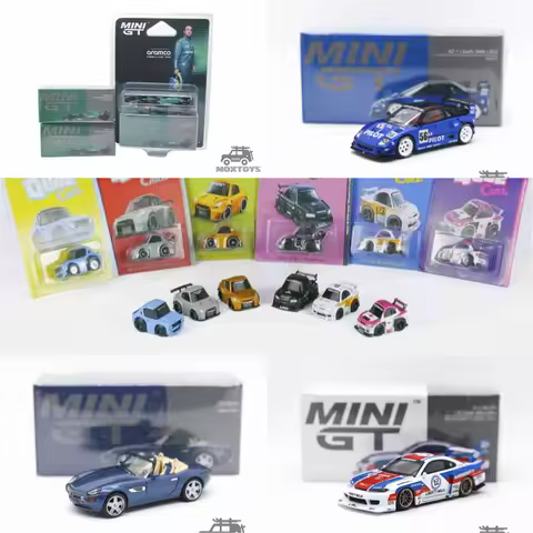 MINI GT 1:64 AMR24 AZ-1 Z8 S15 QubeCarz Diecast Model Car