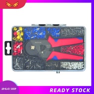 [ap4l43.] HSC8 Cable Wire Crimper Crimping Tool Plier Set 6-4/6A 23-7AWG Self  1200Pcs Cord End Boot