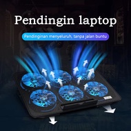 Cooling Pad Laptop 15.6 inch 6 Fan Gaming Kipas LED RGB Portable Pink/Hitam/Biru