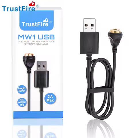 Trustfire Magnetic Charging Cable MW1 5V 2A Smart Battery Charger For MC1 MC12 MC3 MC18 MC5 LED Magn