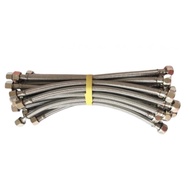 Made In Taiwan 33cm~100cm Four-Point Thread To Three-Point Stainless Steel Wire Hose White Iron Brai