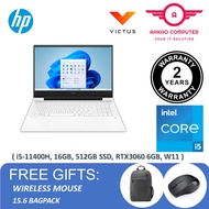HP Victus 16-d0319TX 16.1" FHD 144Hz Gaming Laptop White ( i5-11400H, 8GB, 512GB SSD, RTX3060 6GB, W